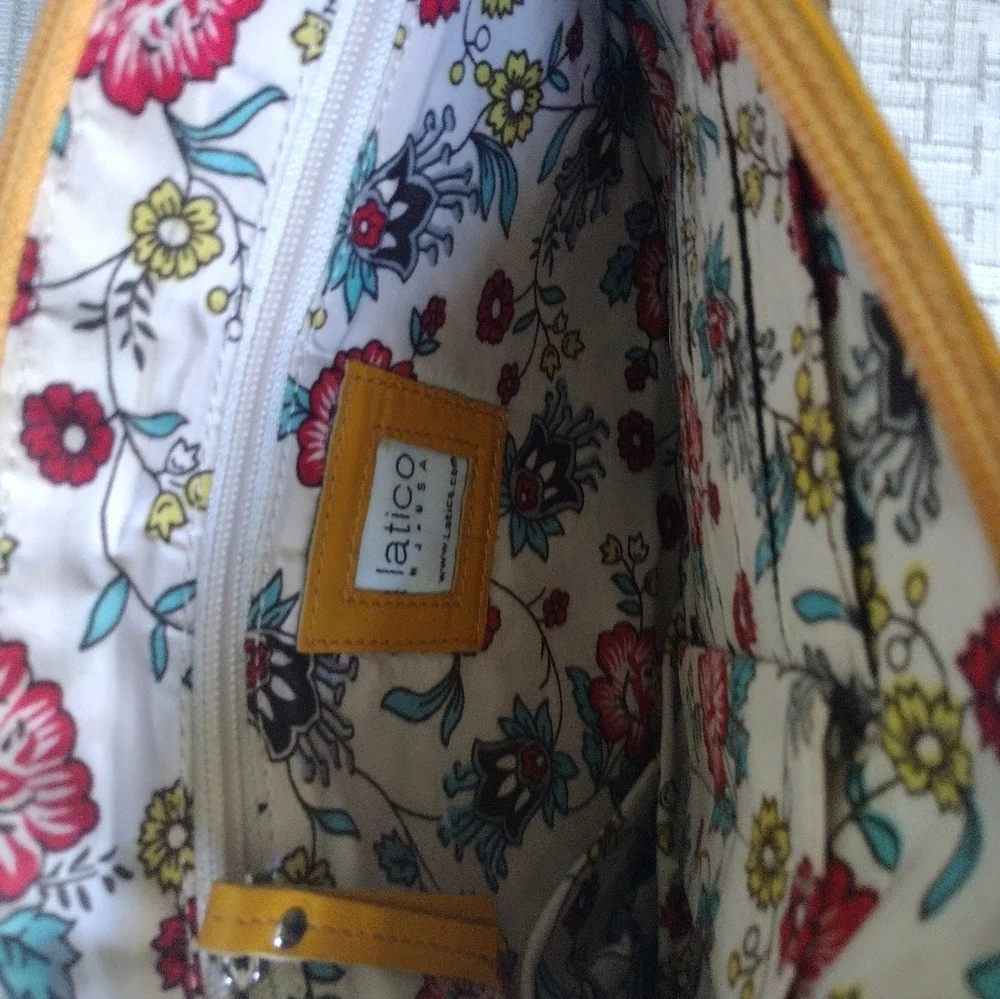 LATICO USA Leather Crossbody Bag Yellow